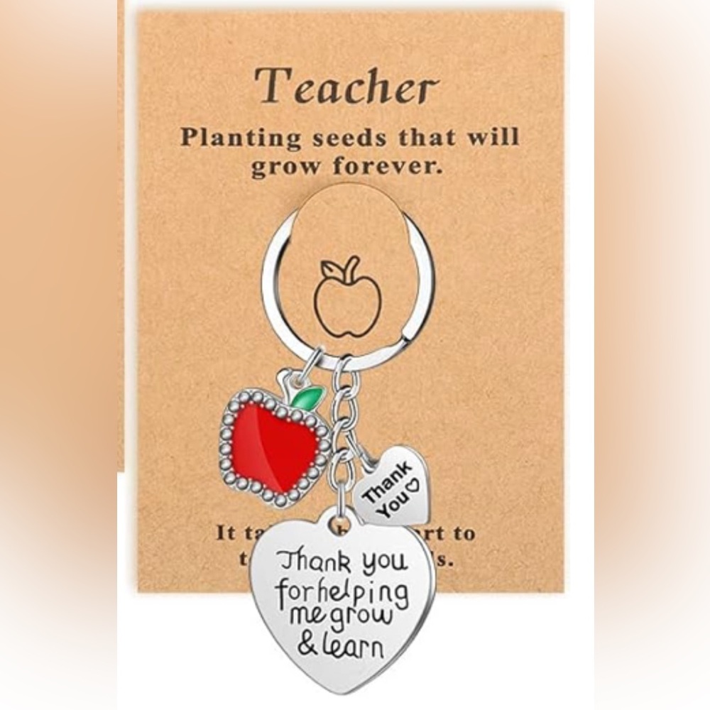 New Teacher Appreciation Thank You Keychain